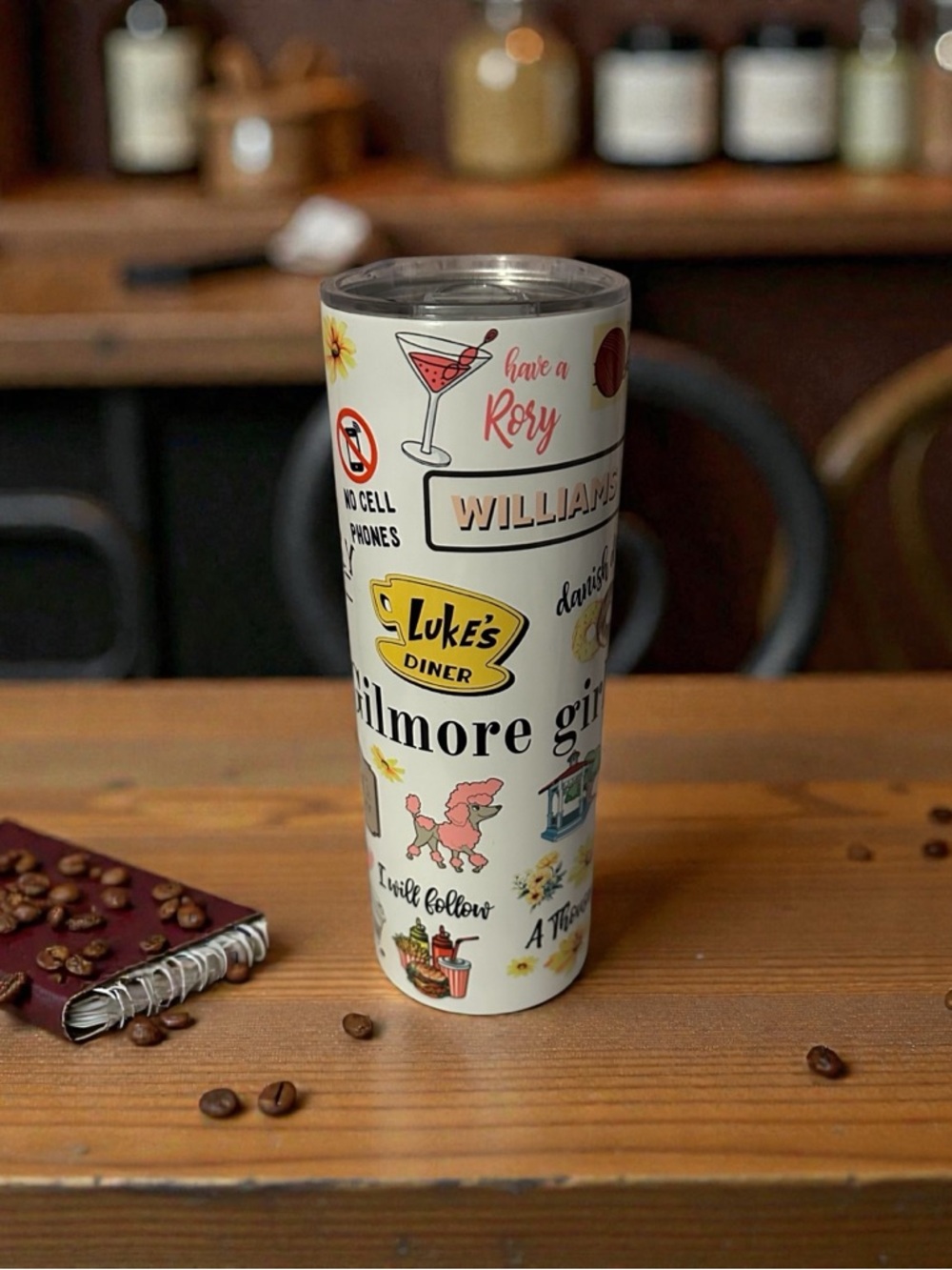 Small-Town Coffee Lover Tumbler | Cozy TV-Inspired Drinkware | Reusable Cup